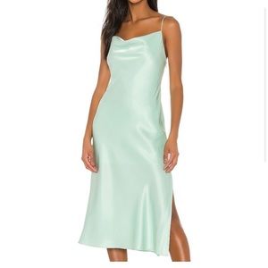 Alice and Olivia Harmony Slip MIDI Dress